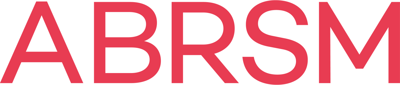 ABRSM logo in warm red