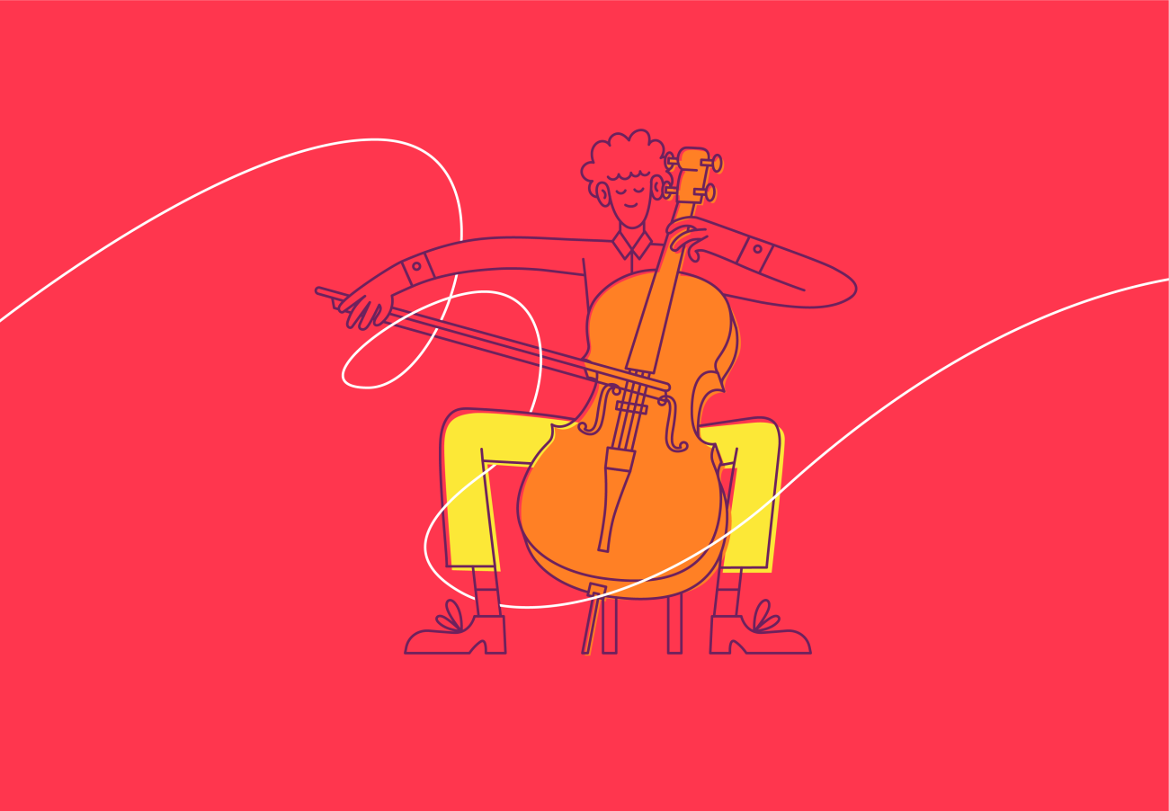 Cello with colourway